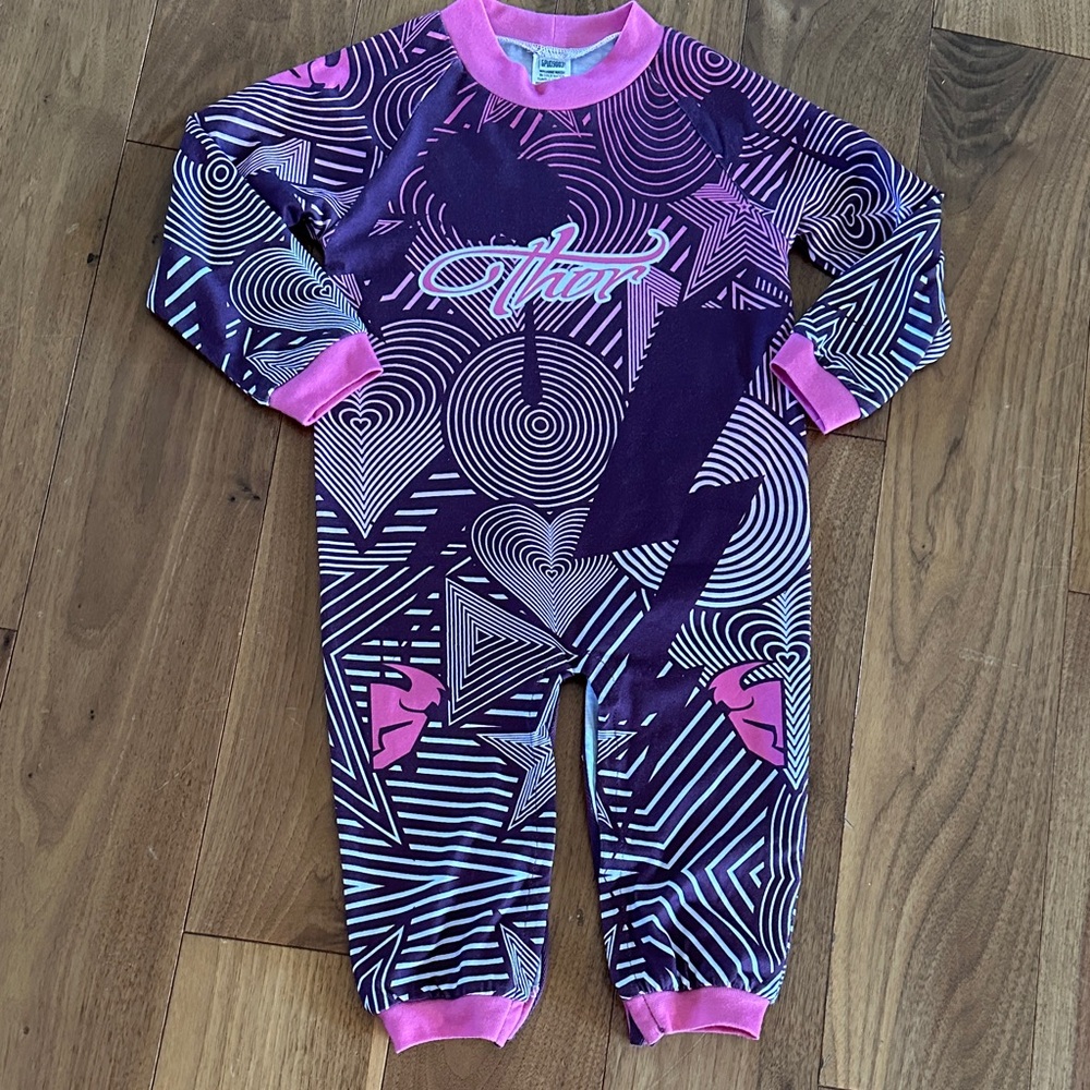 Thor Purple and Pink Patterned Jumpsuit